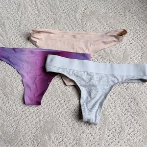 Bundle of 3 Auden Thongs size S NWOT